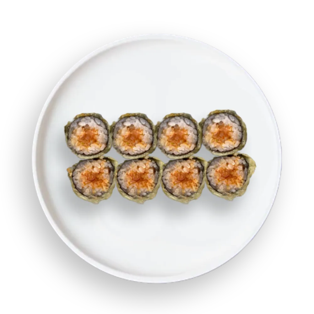 Hosomaki tatar z łososia w tempurze