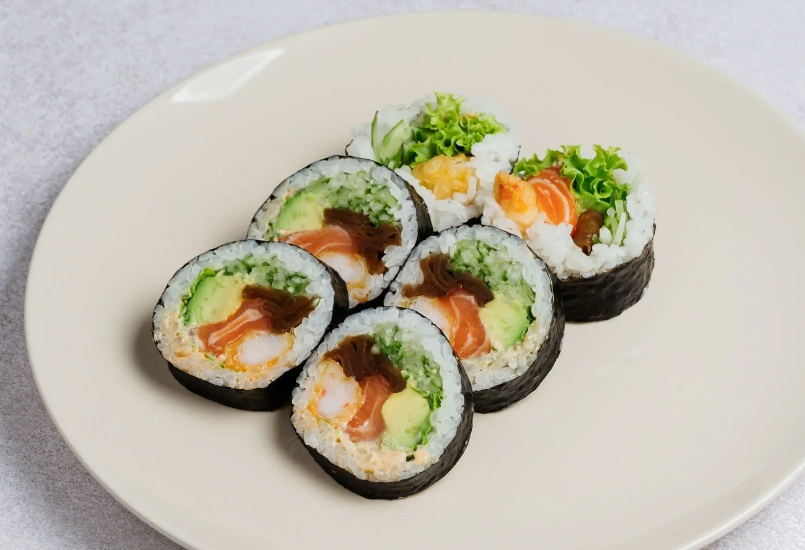 FUTOMAKI ŁOSOŚ KREWETKA